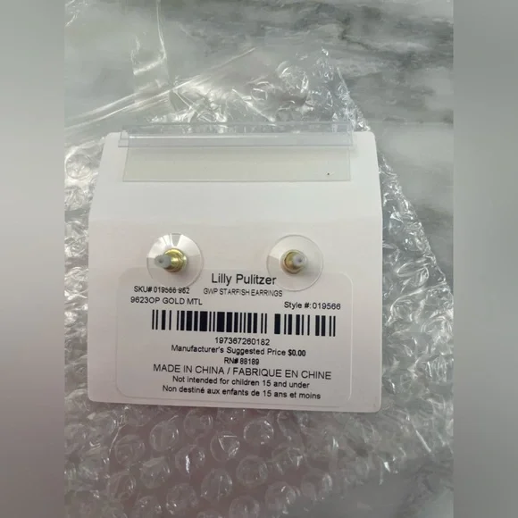 Lilly Pulitzer Gold Starfish Jewelry - Picture 4 of 8